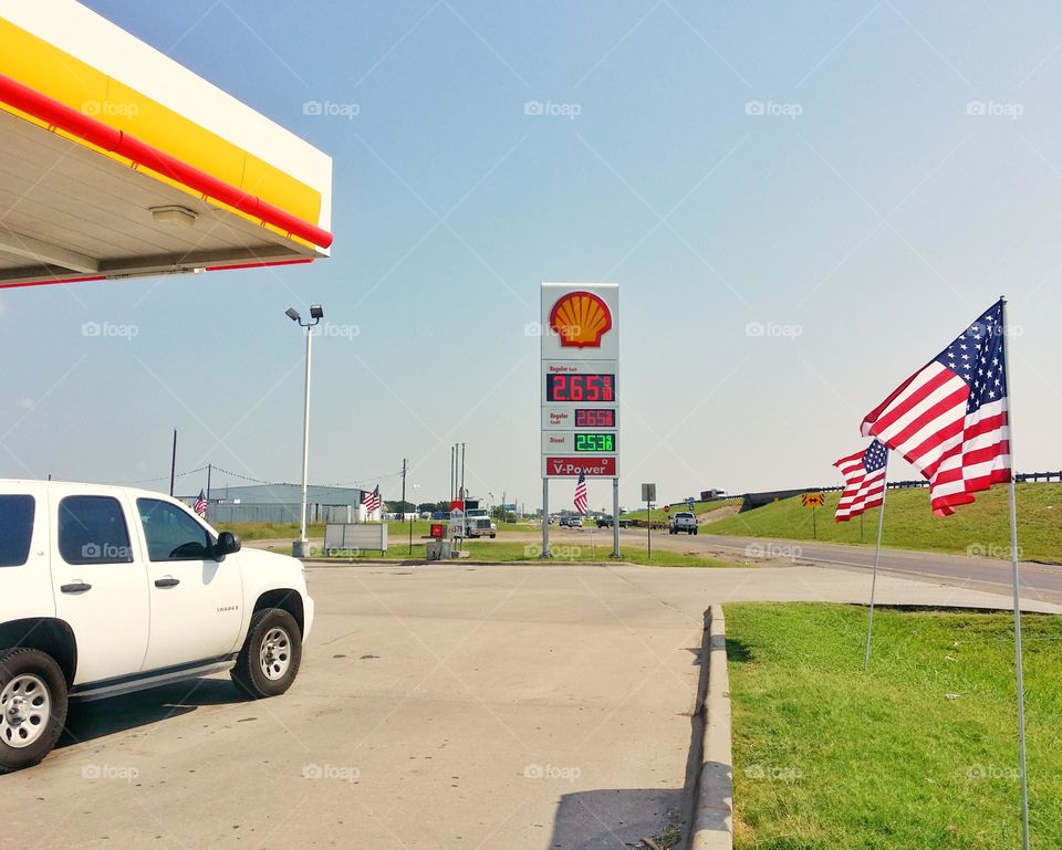 Vehicle at a Filling Station