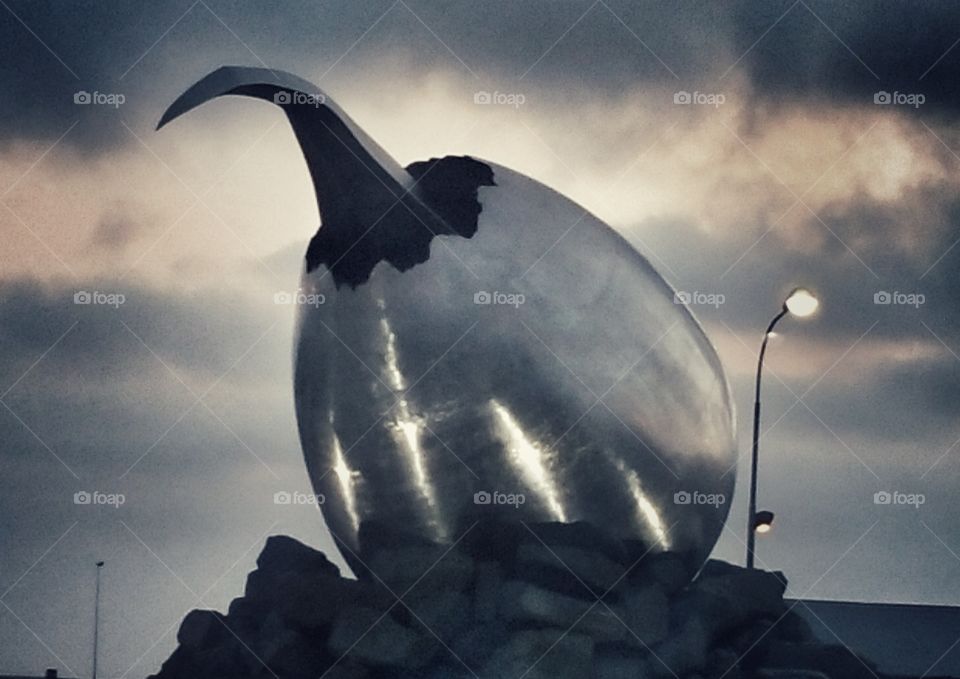 Sculpture  at Keflavik Airport