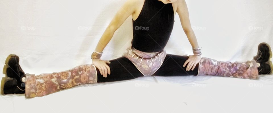 Splits. Flexible woman