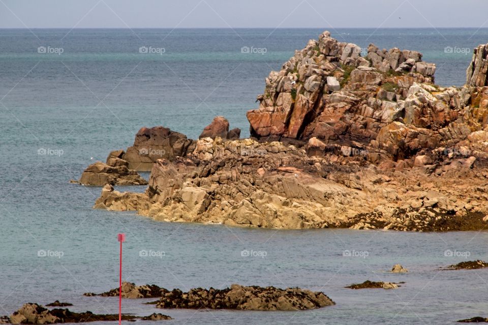 rocky coast of the sea