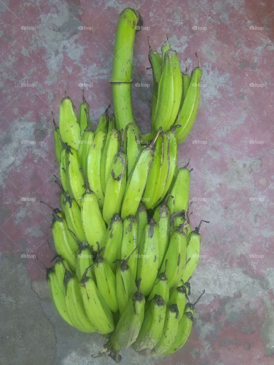 Beutyful raw banana fruit from india