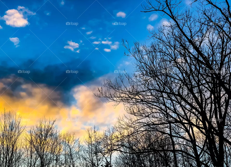 Sky on fire