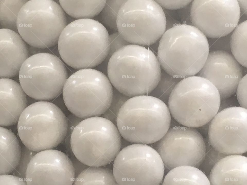 White balls background 