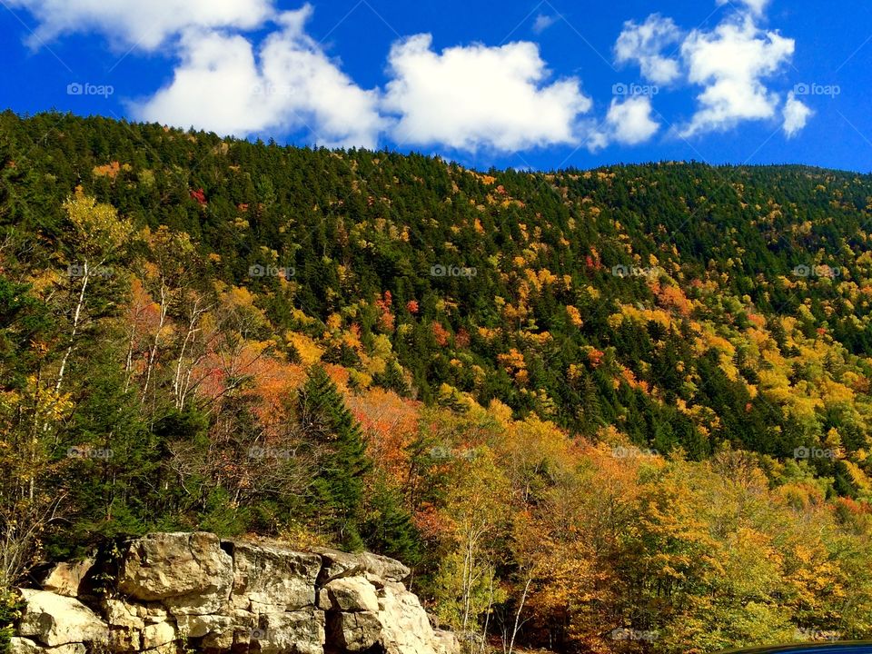 Scenic view of mountain against sky