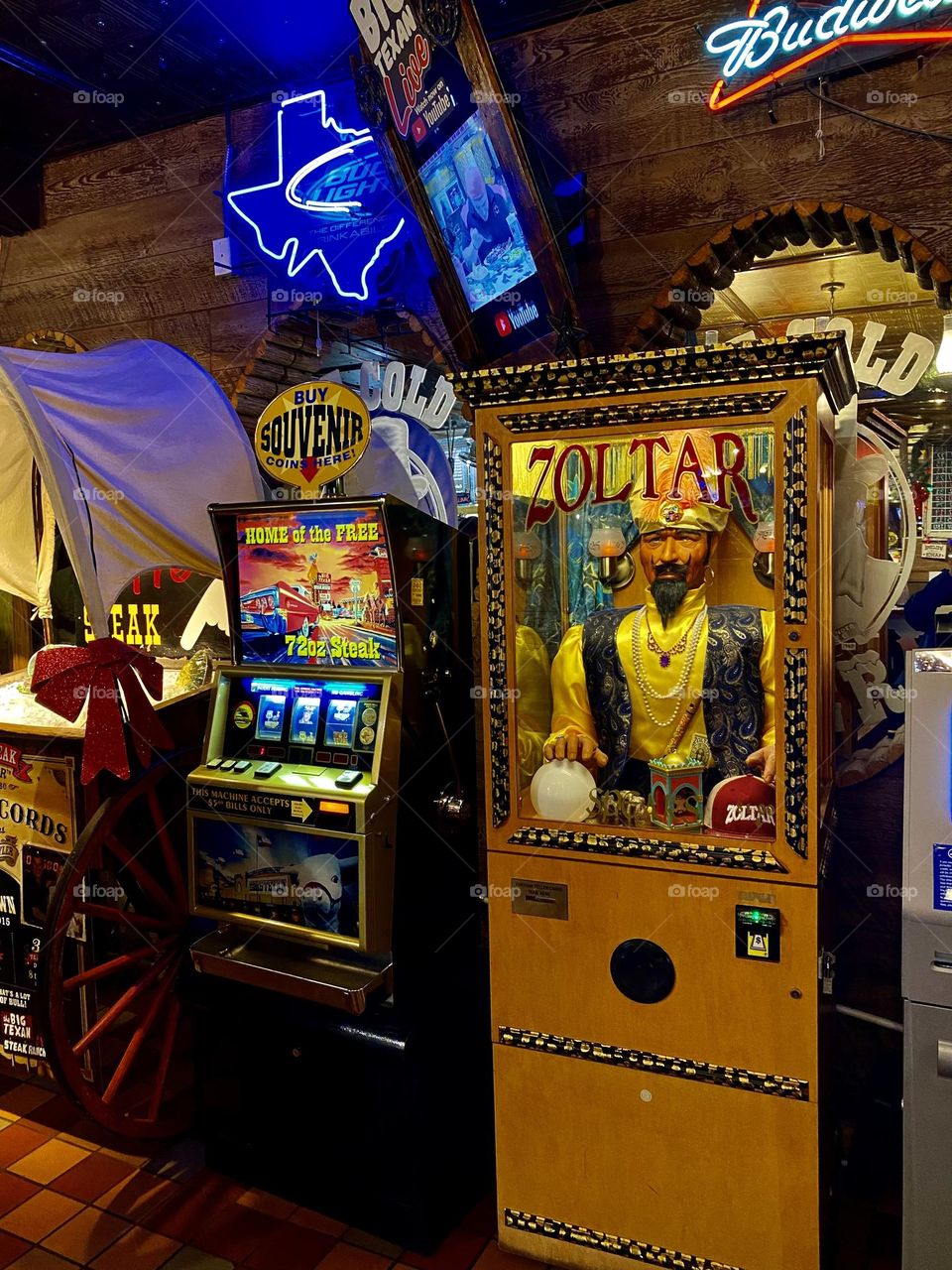 Games inside the Big Texan Steak Ranch and Brewery