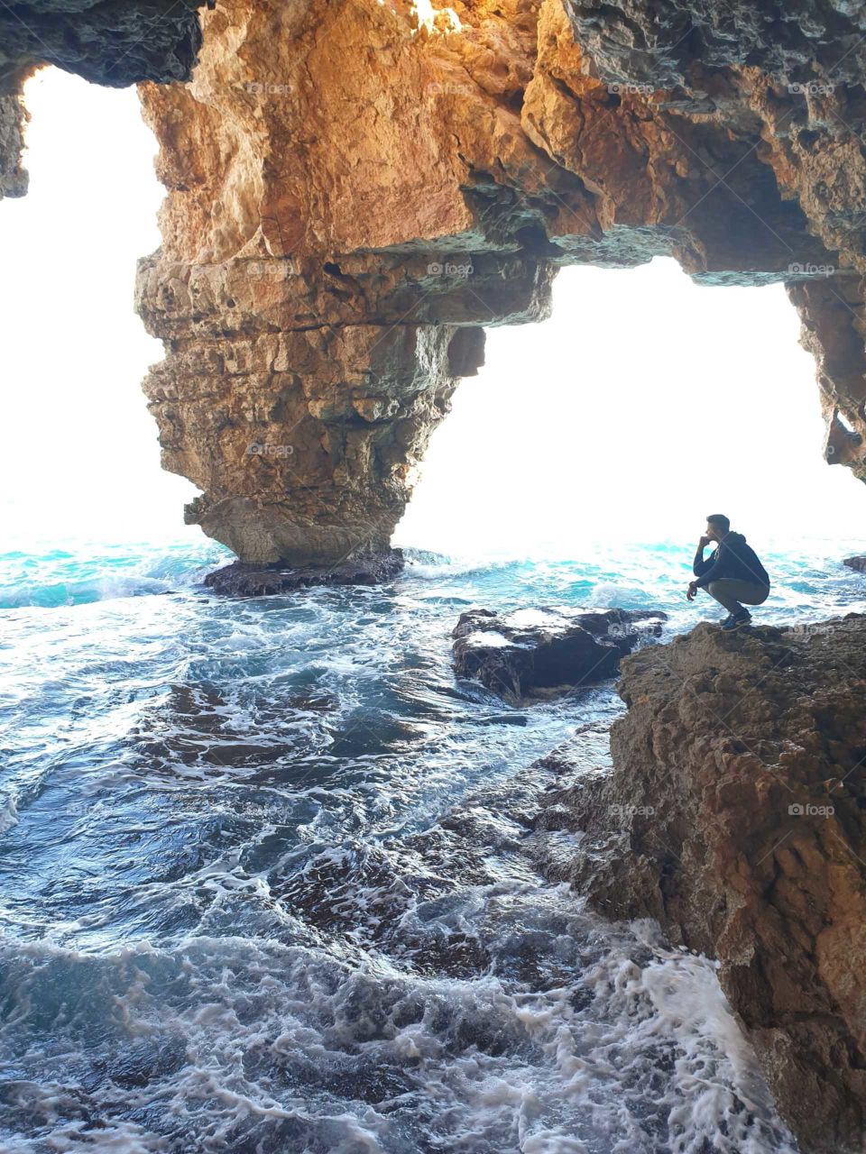 Caves#nature#sea#human#chill#waves#hiddenplace