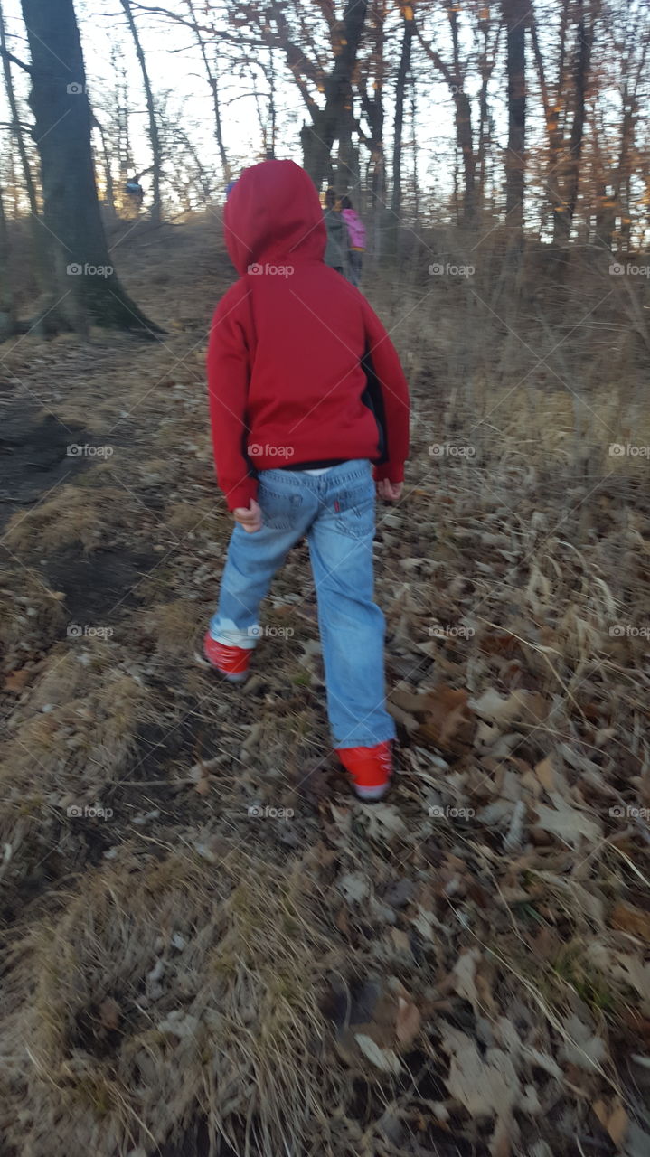 Hiking boy