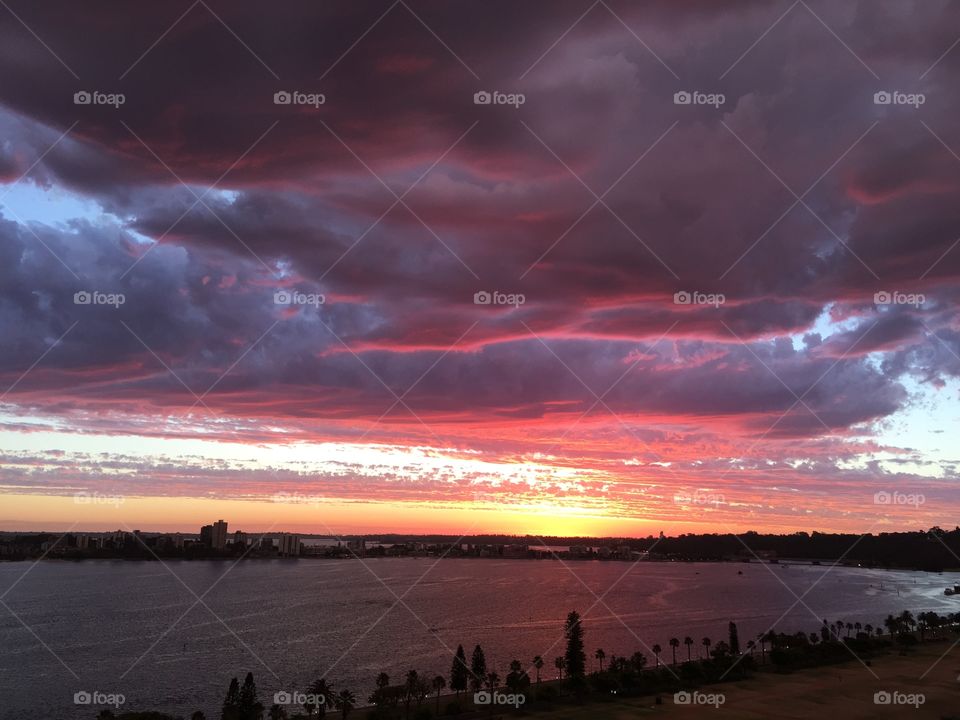 Swan River at Sunset