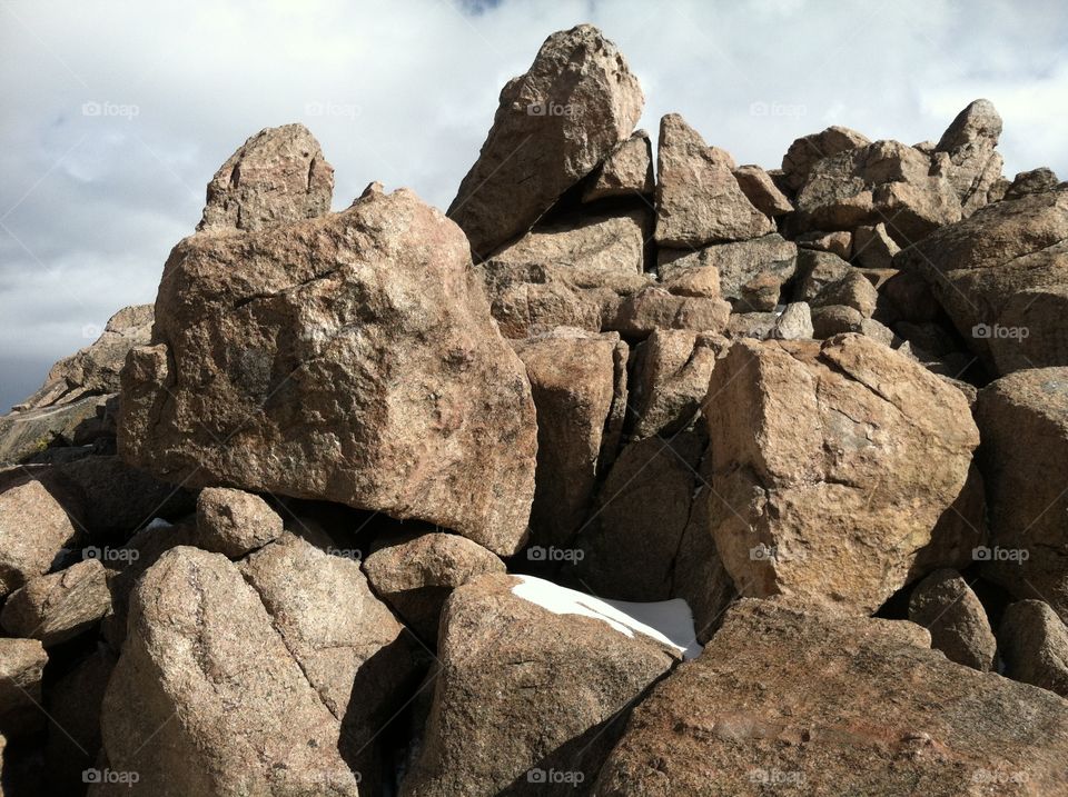 Rocks on a Mountain Side