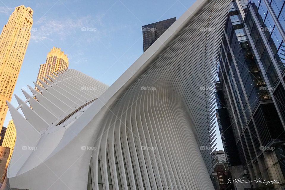 A subway building survived the terrorist attacks of September 11, 2001 just feet from where the towers once stood