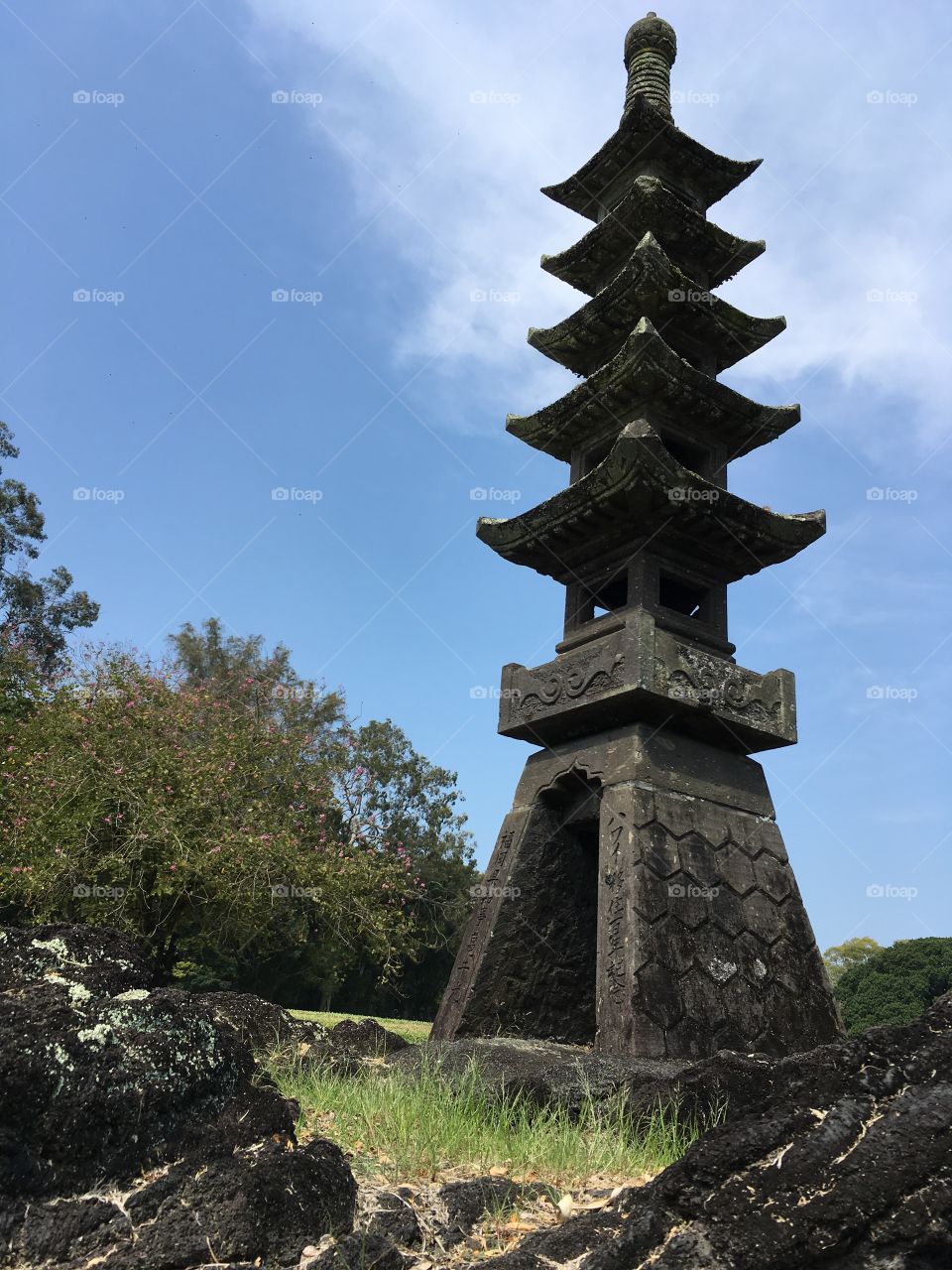 Pagoda in Liliuokalani Park Hilo Hawaii