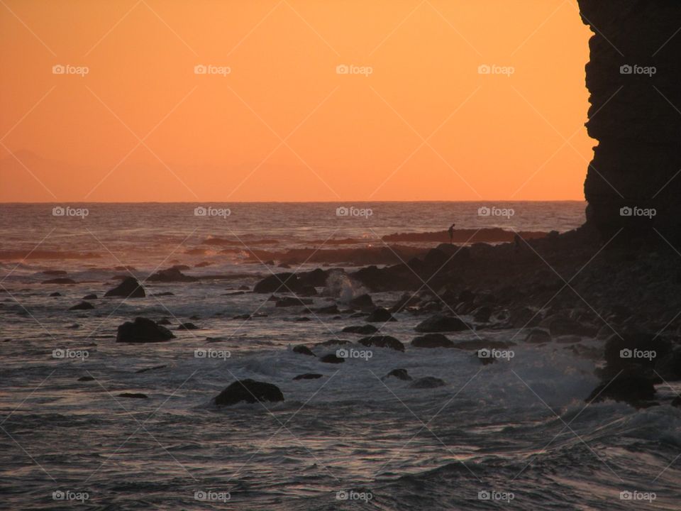 Sunset over the Ocean