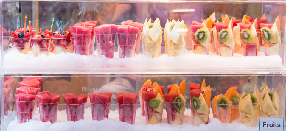 Fresh Fruits In Shop Window
