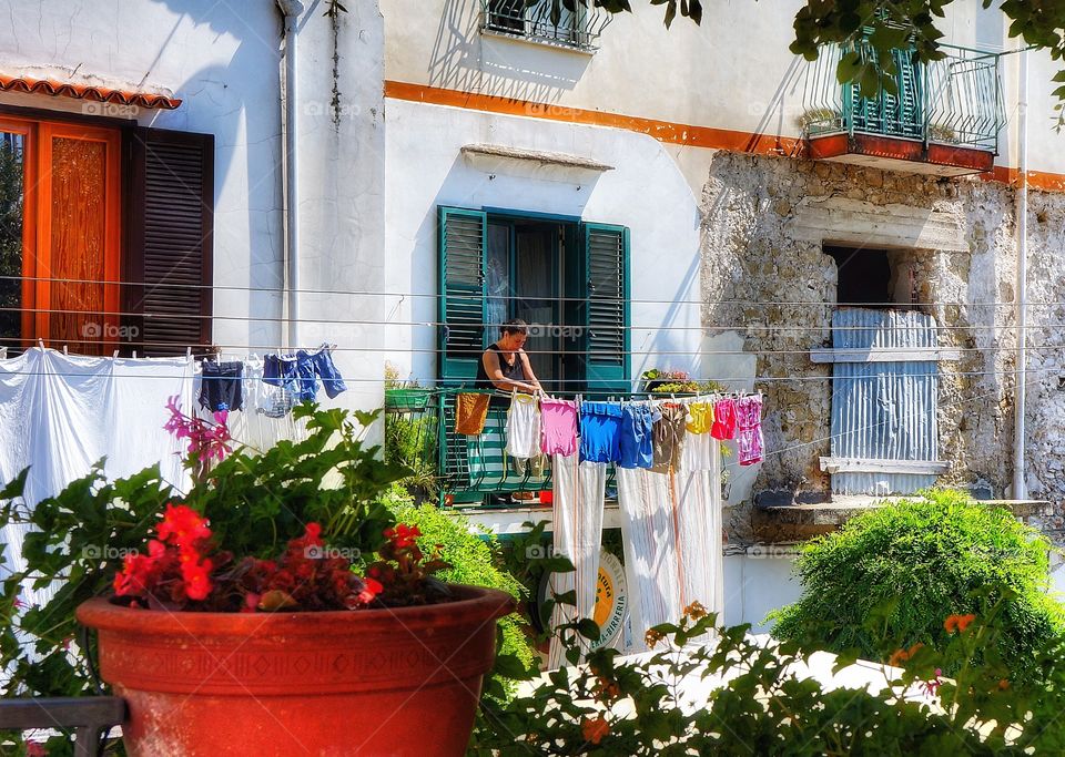 Laundry day in Italy