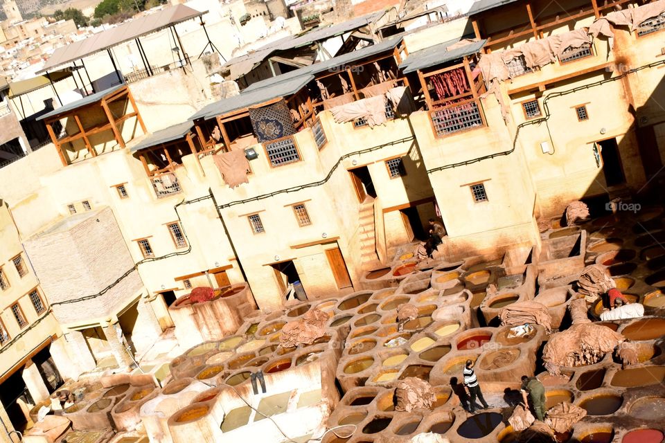 Tannery at Fez, Morroco
