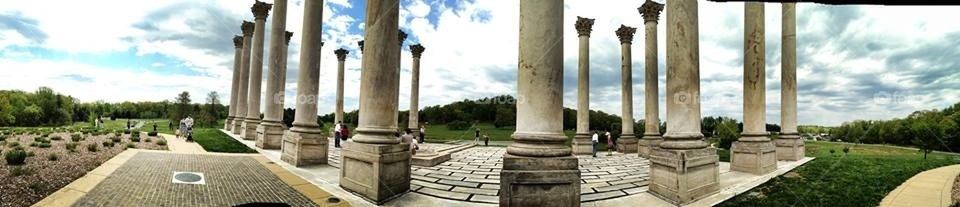 National Columns at the US Arboretum in Washington DC USA