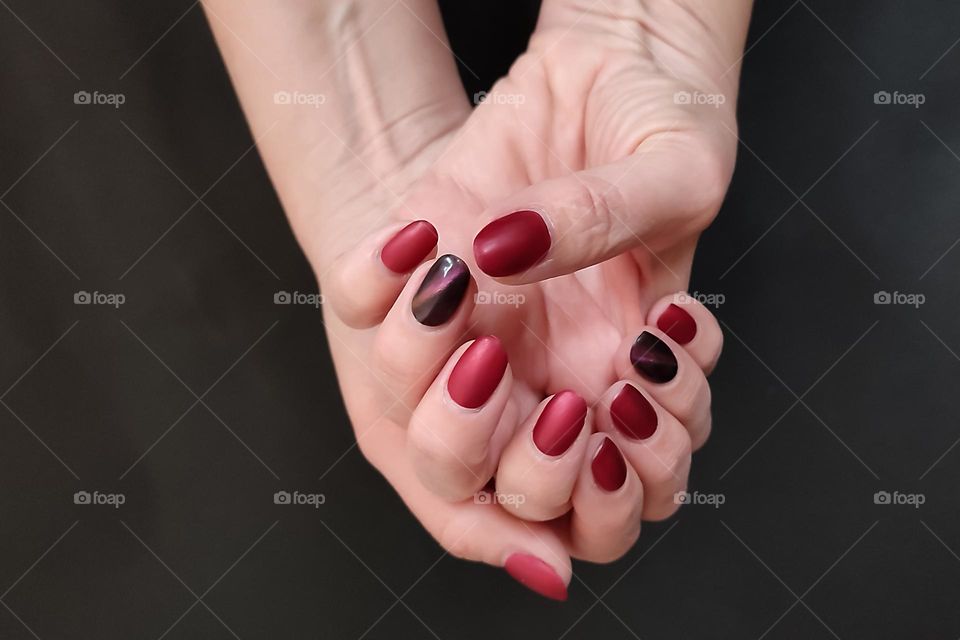 Female hands with beautiful nails