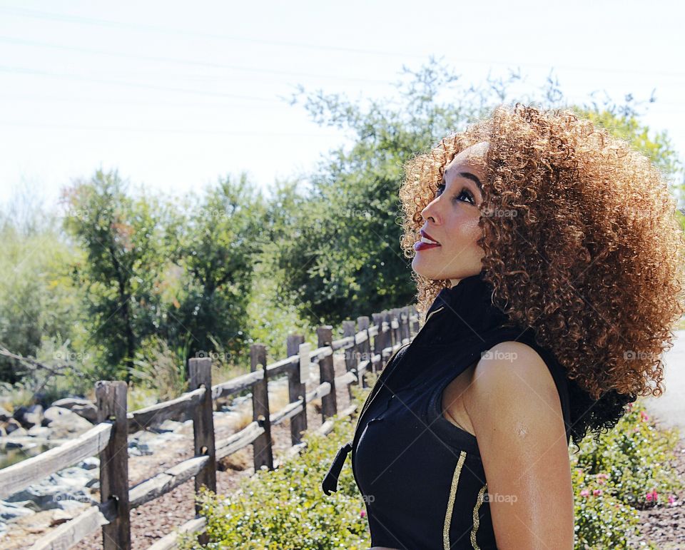 fashion model, looking ahead to the Future