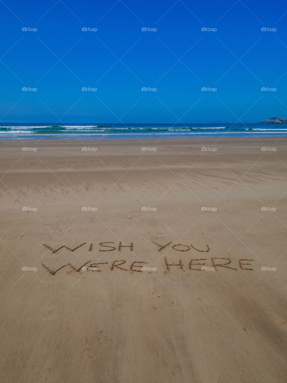 Wish you were here beach writing 