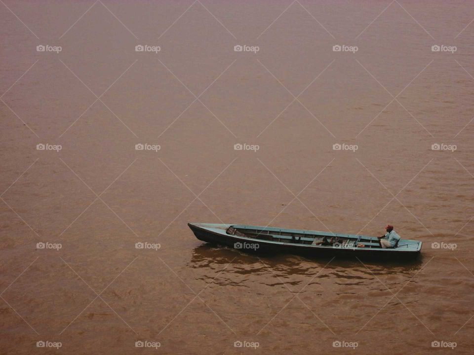 boat in Batanghari River