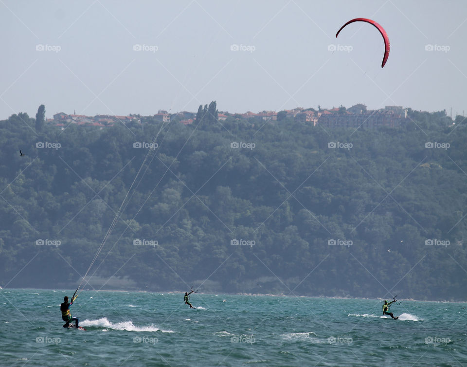 kitesurfing