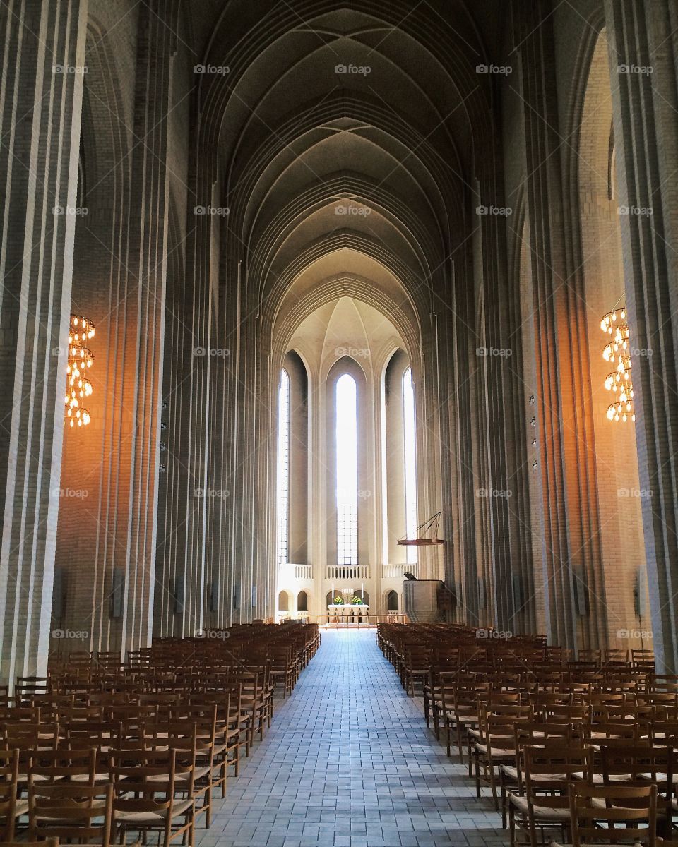 Gruntvigs Kirke. A church in Denmark
