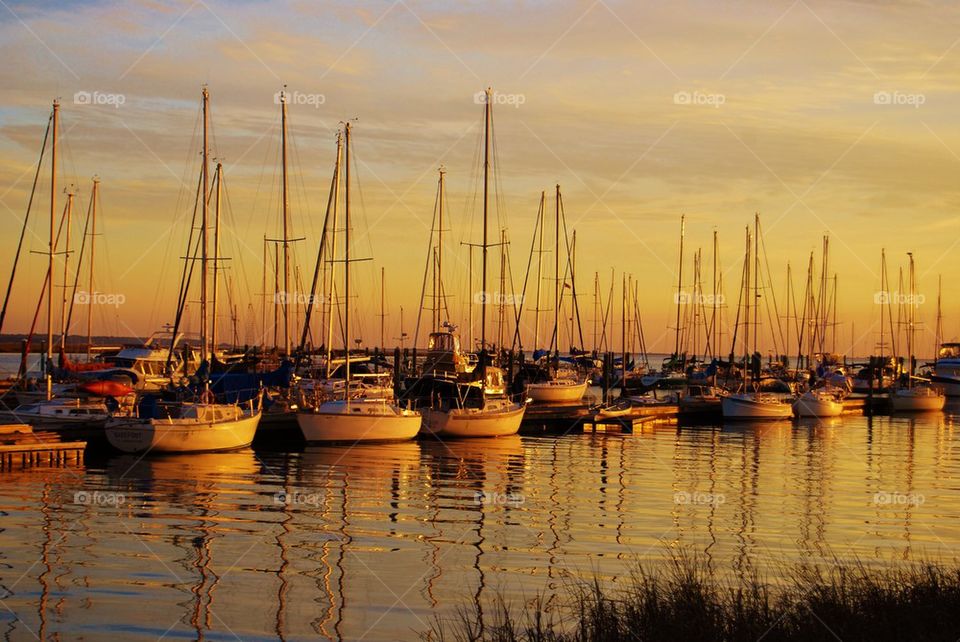 Boats at Sunset