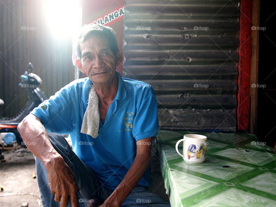 portrait of a mature Filipino man