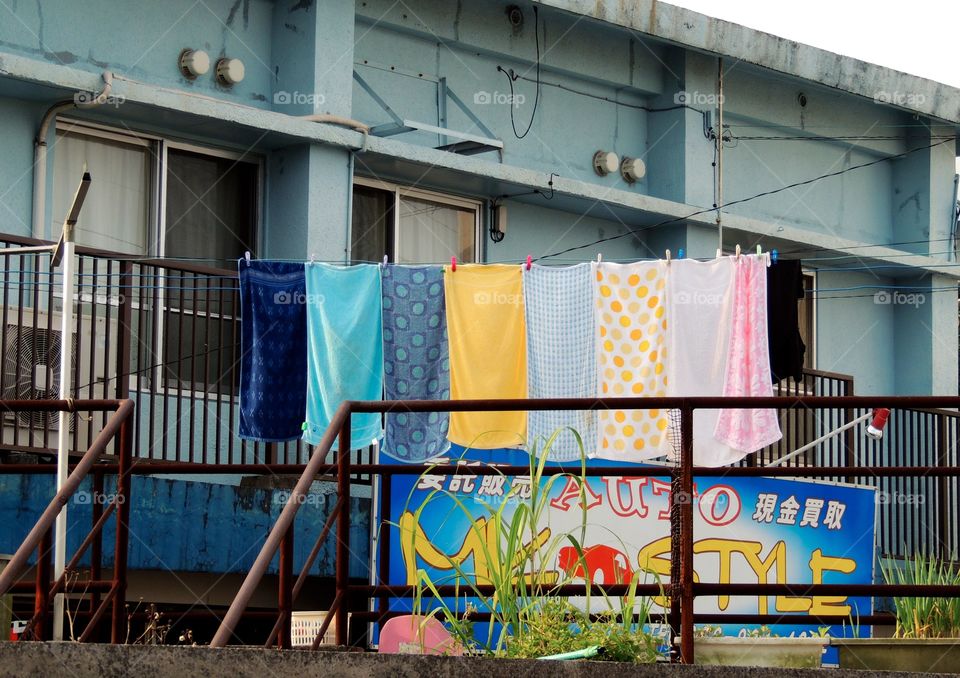 Clothes line in Japan