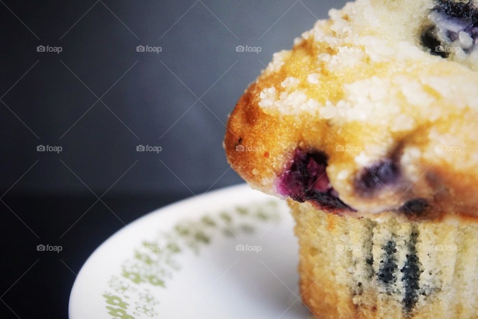 Blueberry Muffin Closeup 2