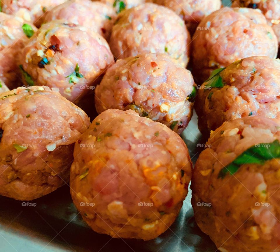 Homemade meatballs 