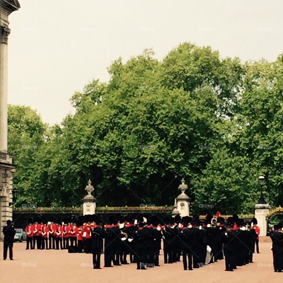 Queen's guard parade