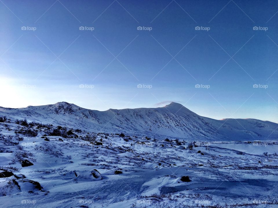 Winter in the mountain 