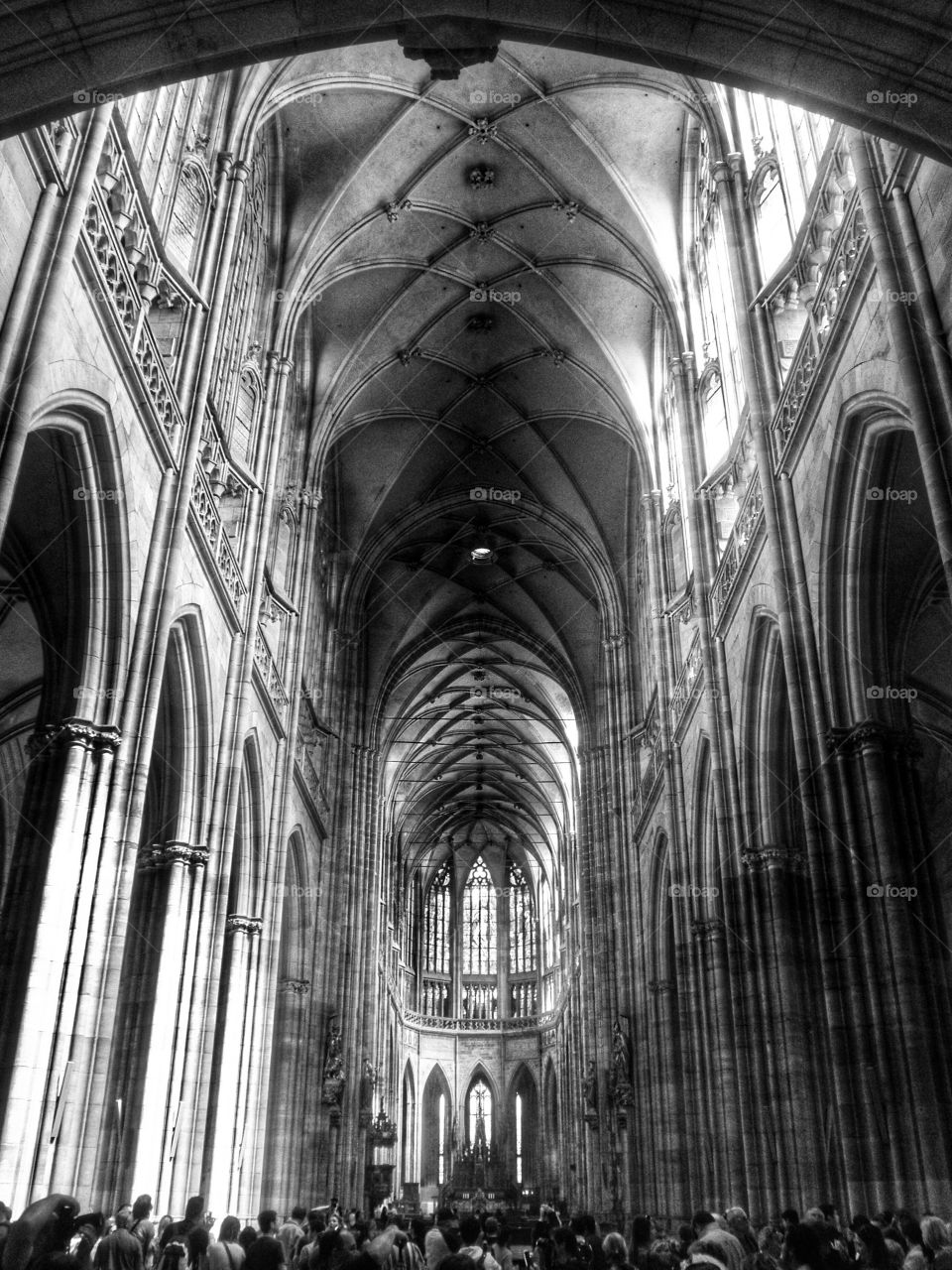 St. Vitus Cathedral. Interior of St. Vitus Cathedral, Prague.