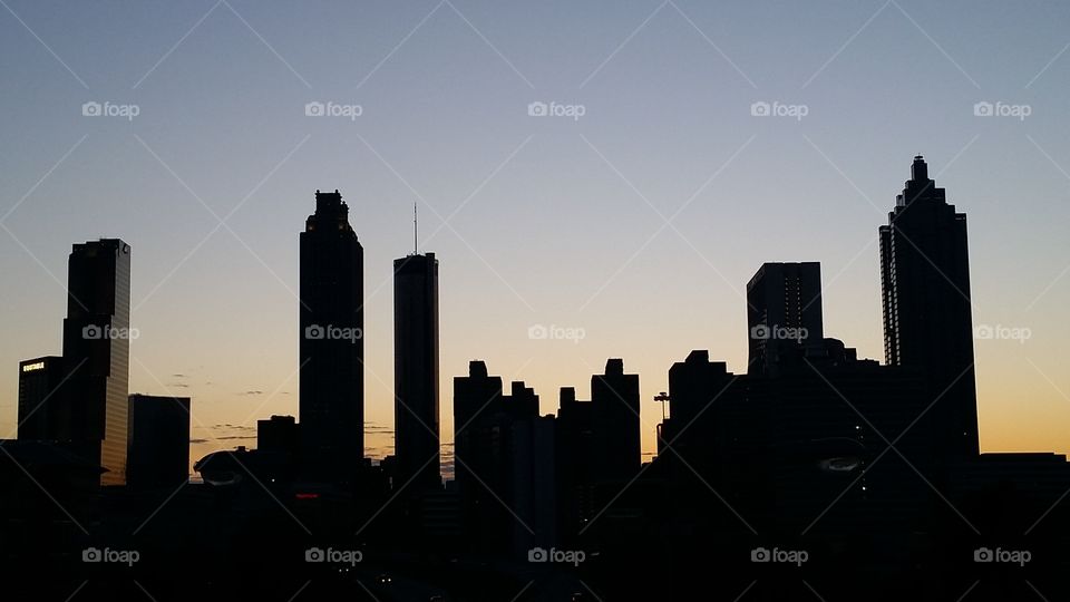 Atlanta after dark 
