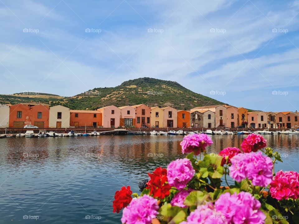 ancient tanneries on the Temo river in the city of Bosa in Sardinia