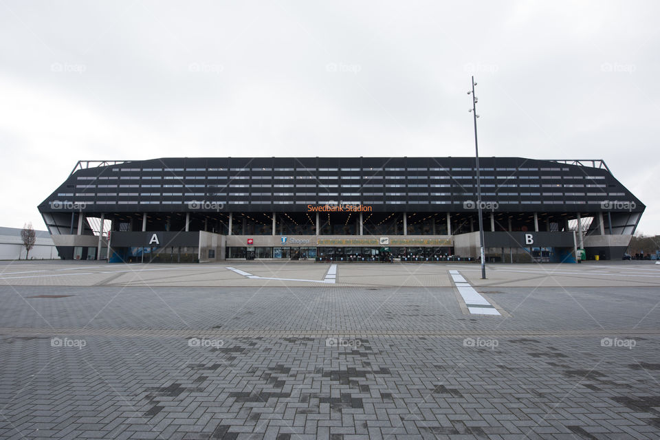 Swedbank stadium Arena in Malmö Sweden.