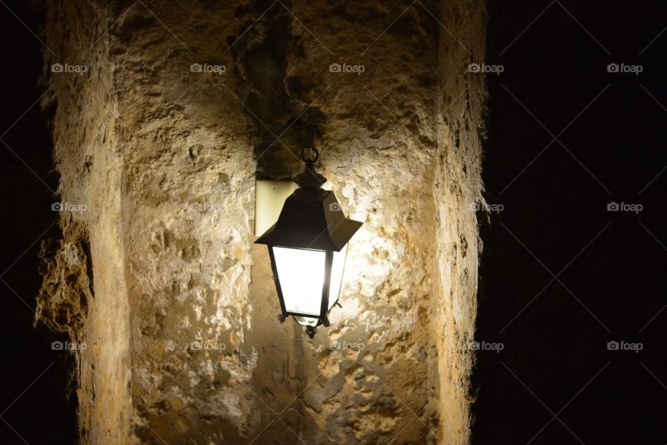 Night lamp in jail