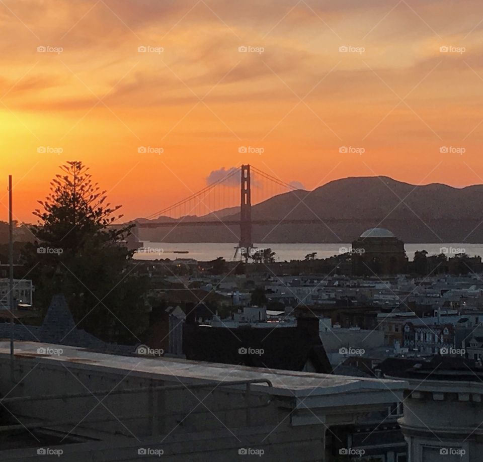 Golden Gate Bridge at Sunset