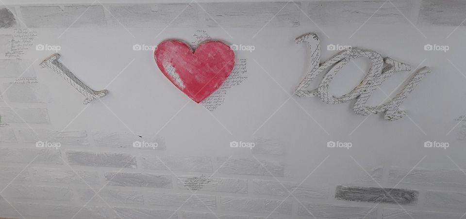 decorative inscription the wall