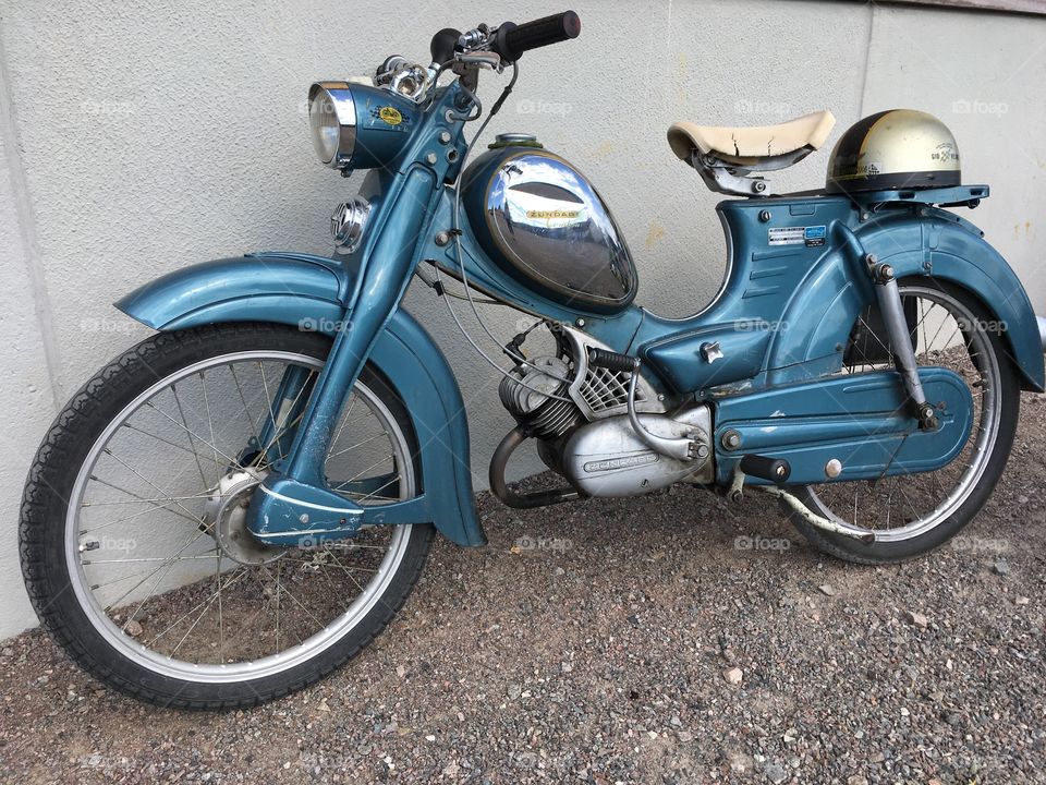 Vintage motorcycle.