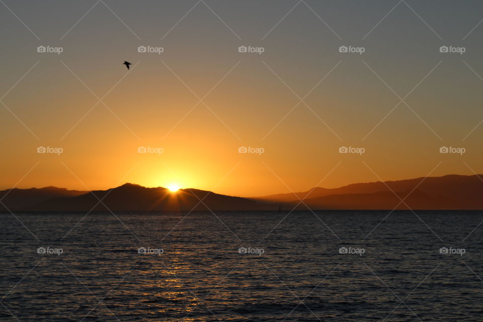 Sunset, Dawn, Water, Evening, Sun