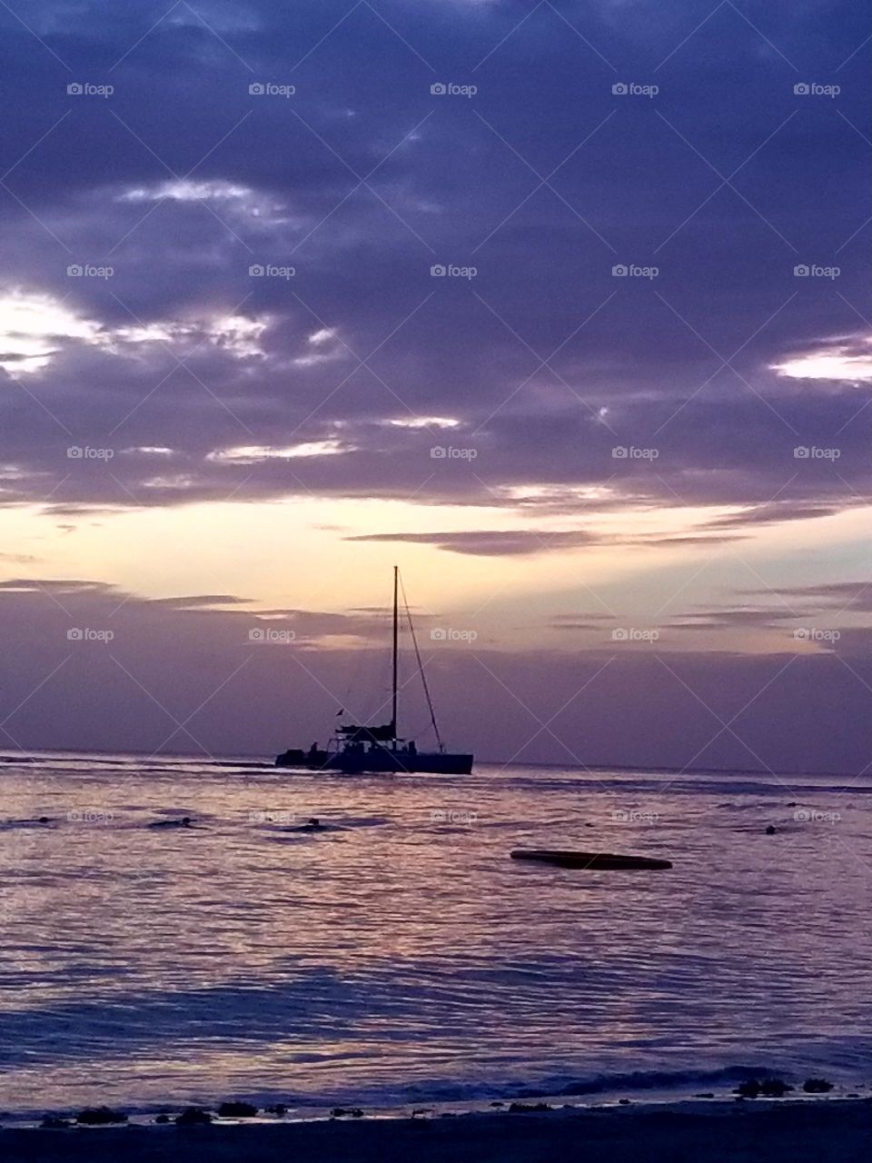 Sunset with Boat