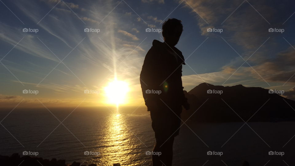 Sunset over Chapman’s Peak, Cape Town