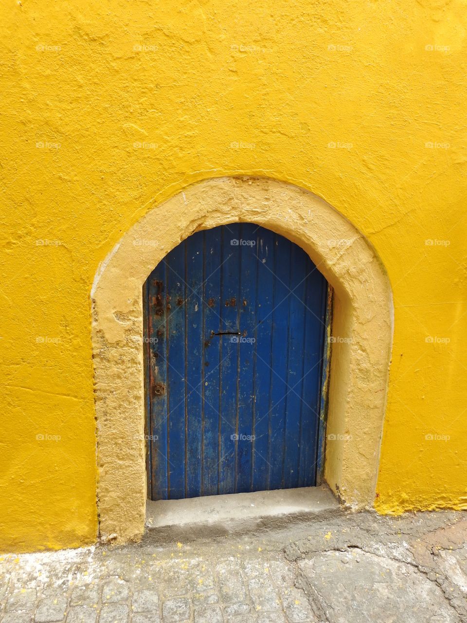 Blue door