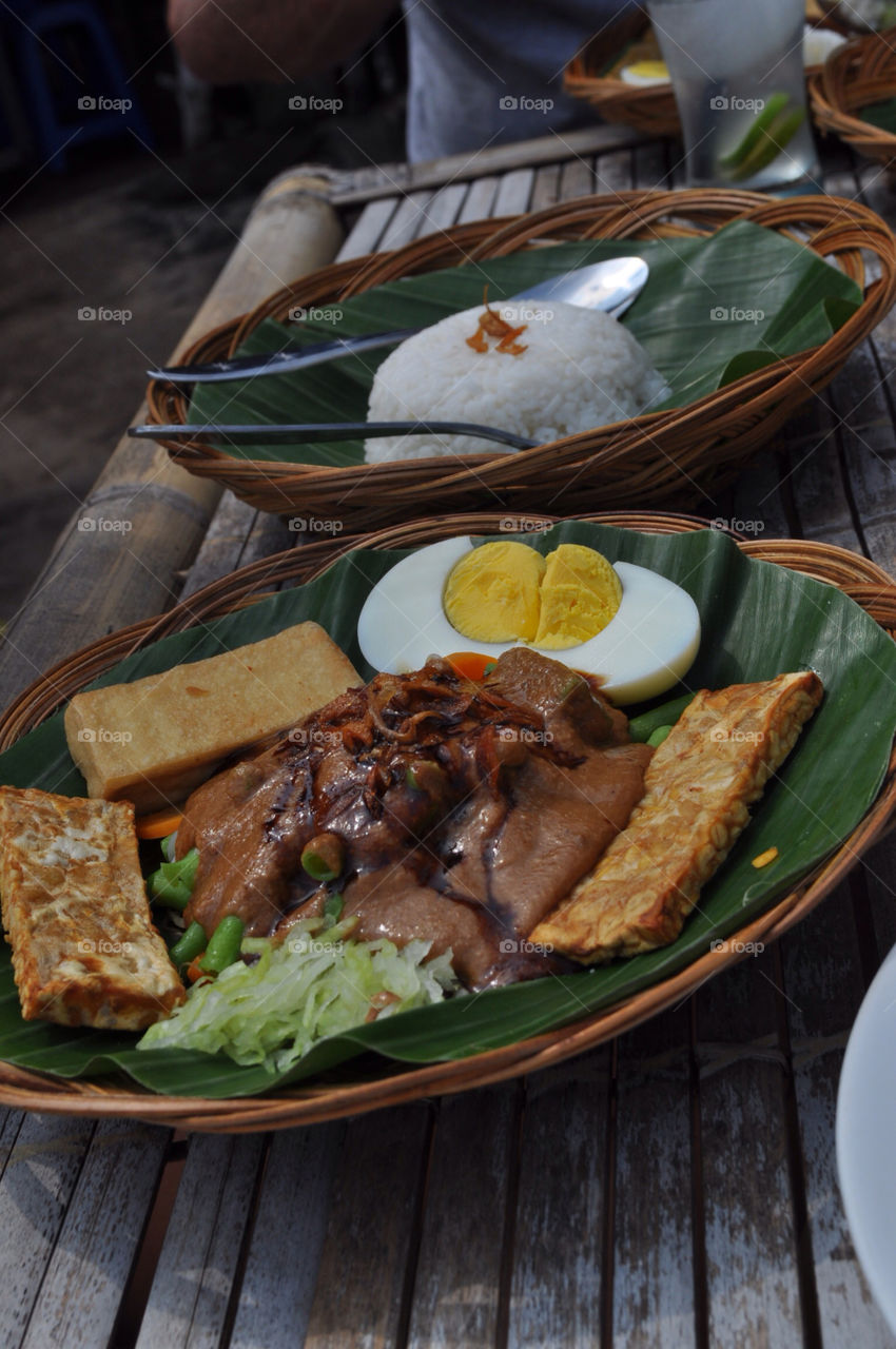 Authentic Indonesian food