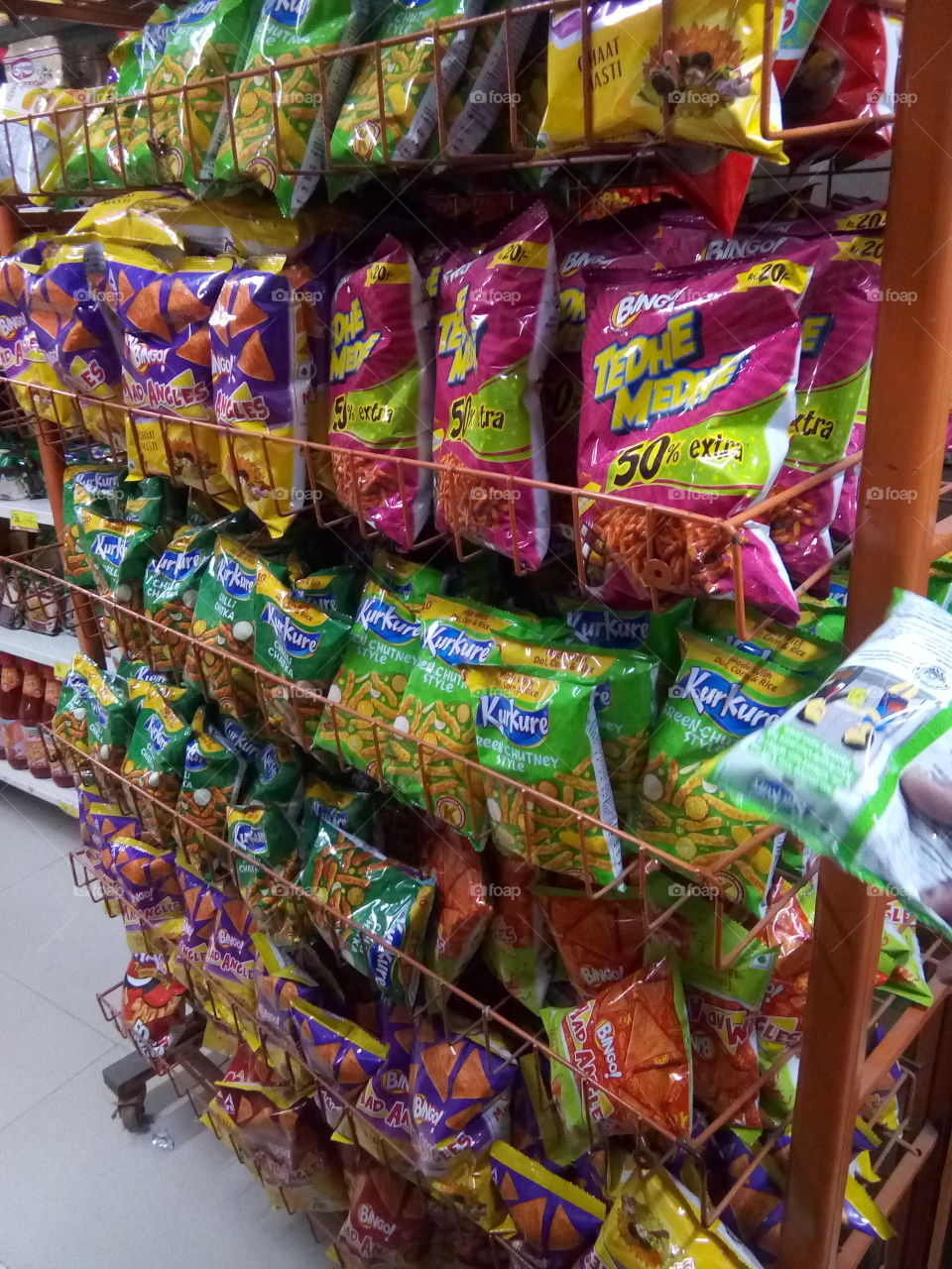 different kinds of snacks- it is fun time