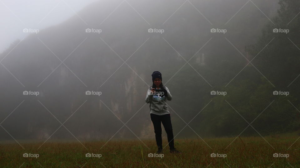 taking a selfie after a trek