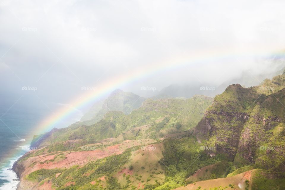 Rainbow NaPali coast