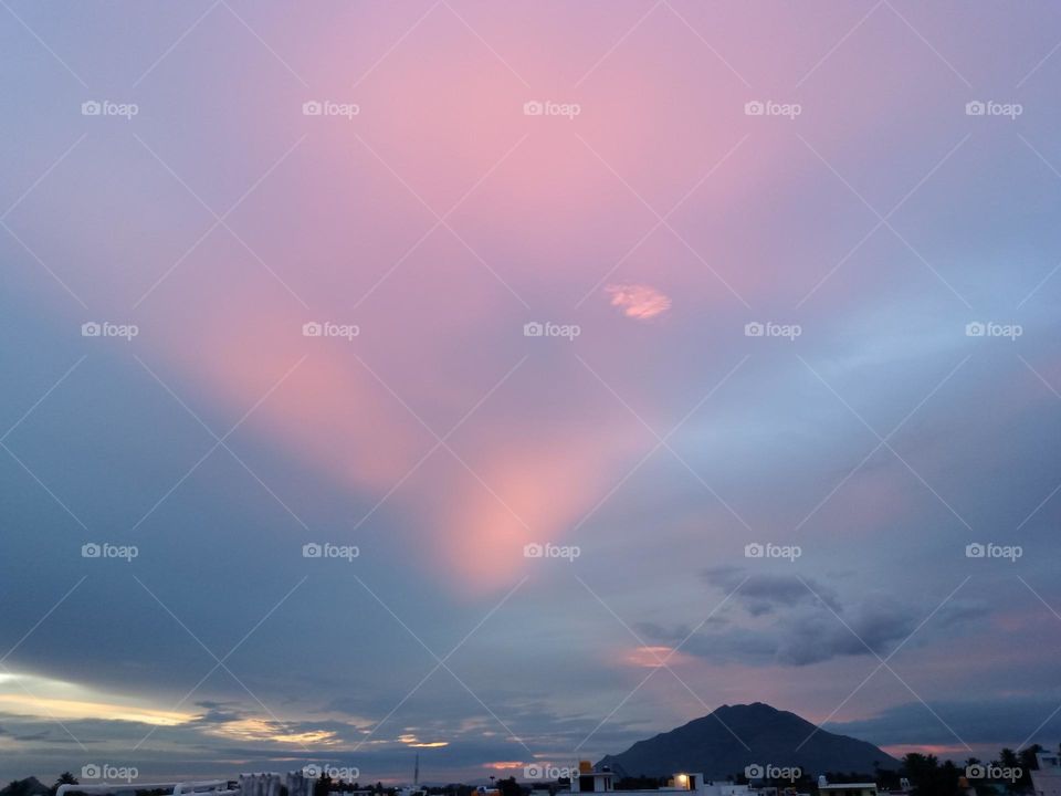 *Ravarma*  Miracle Evening, Beautiful colors, colourful sky, pink & violate